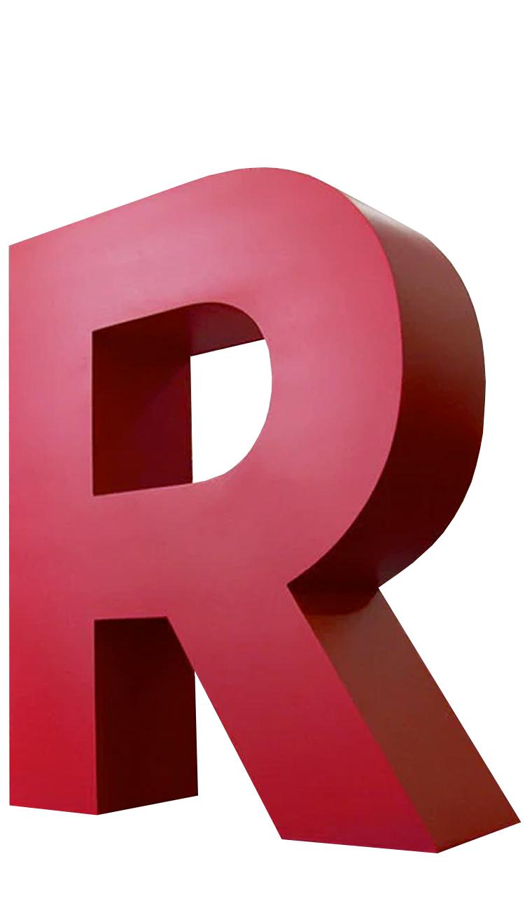 Big 3d letters